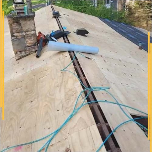 Asphalt shingle roof installation in Hillside, NJ
