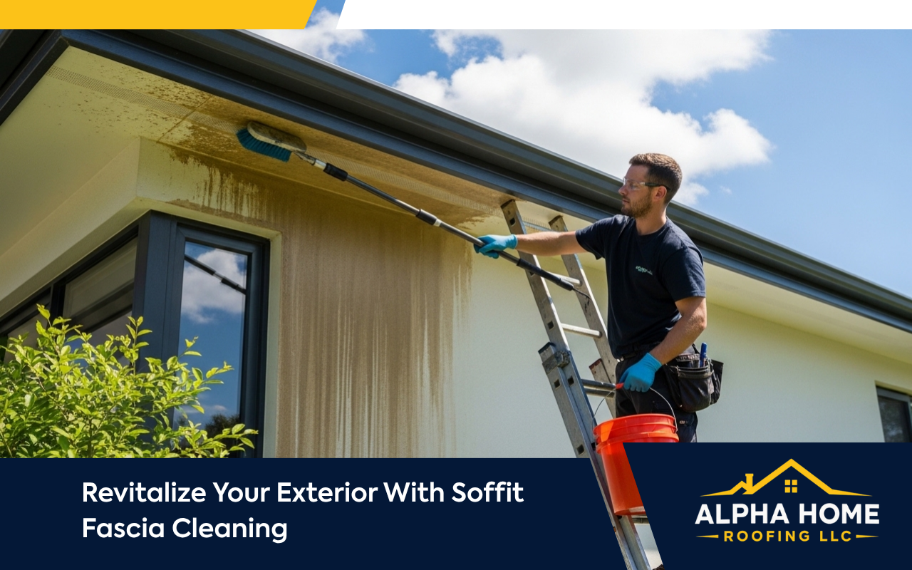 Soffit fascia cleaning for a fresh and well-kept roofline
