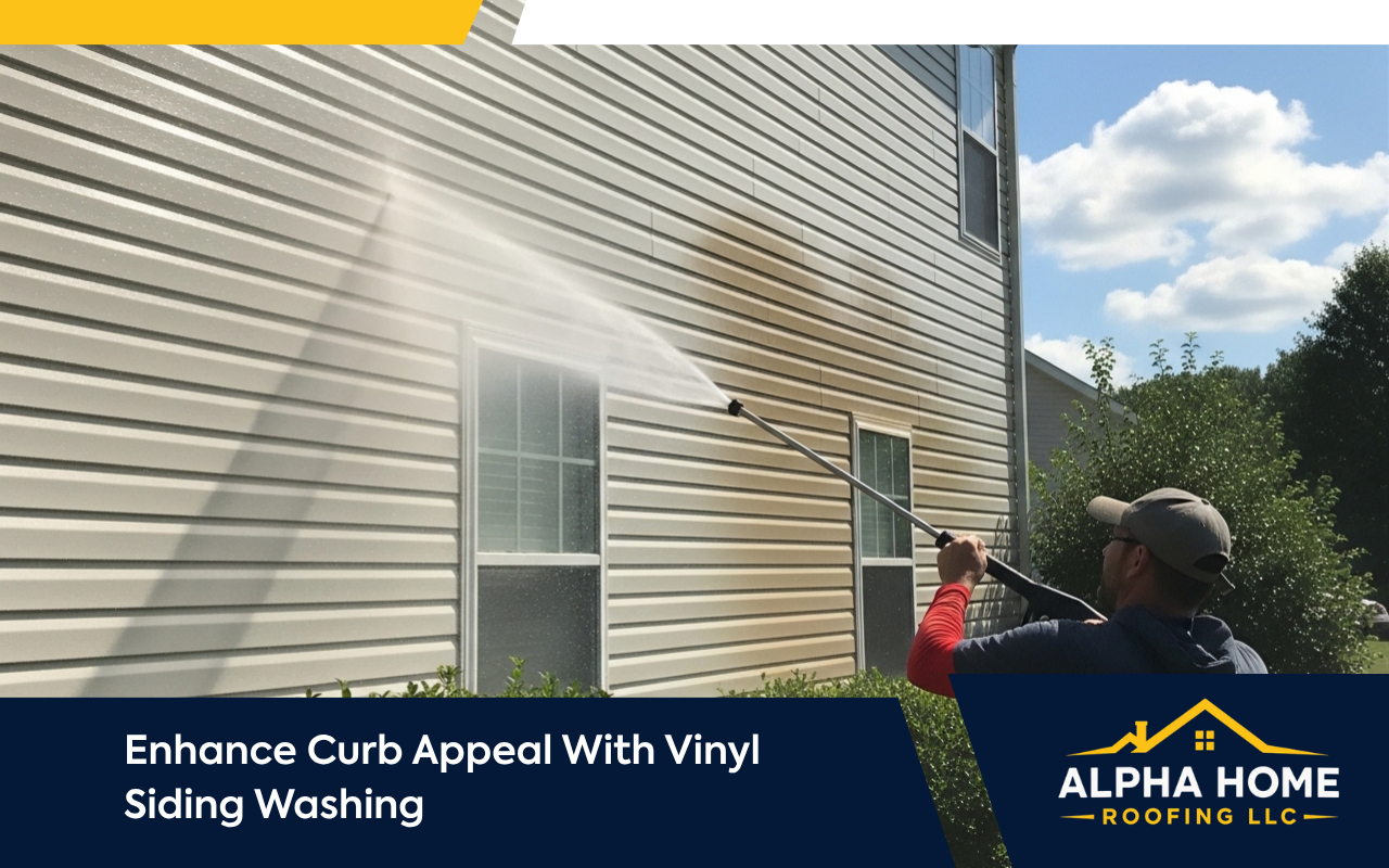Vinyl siding washing for a clean and bright home exterior