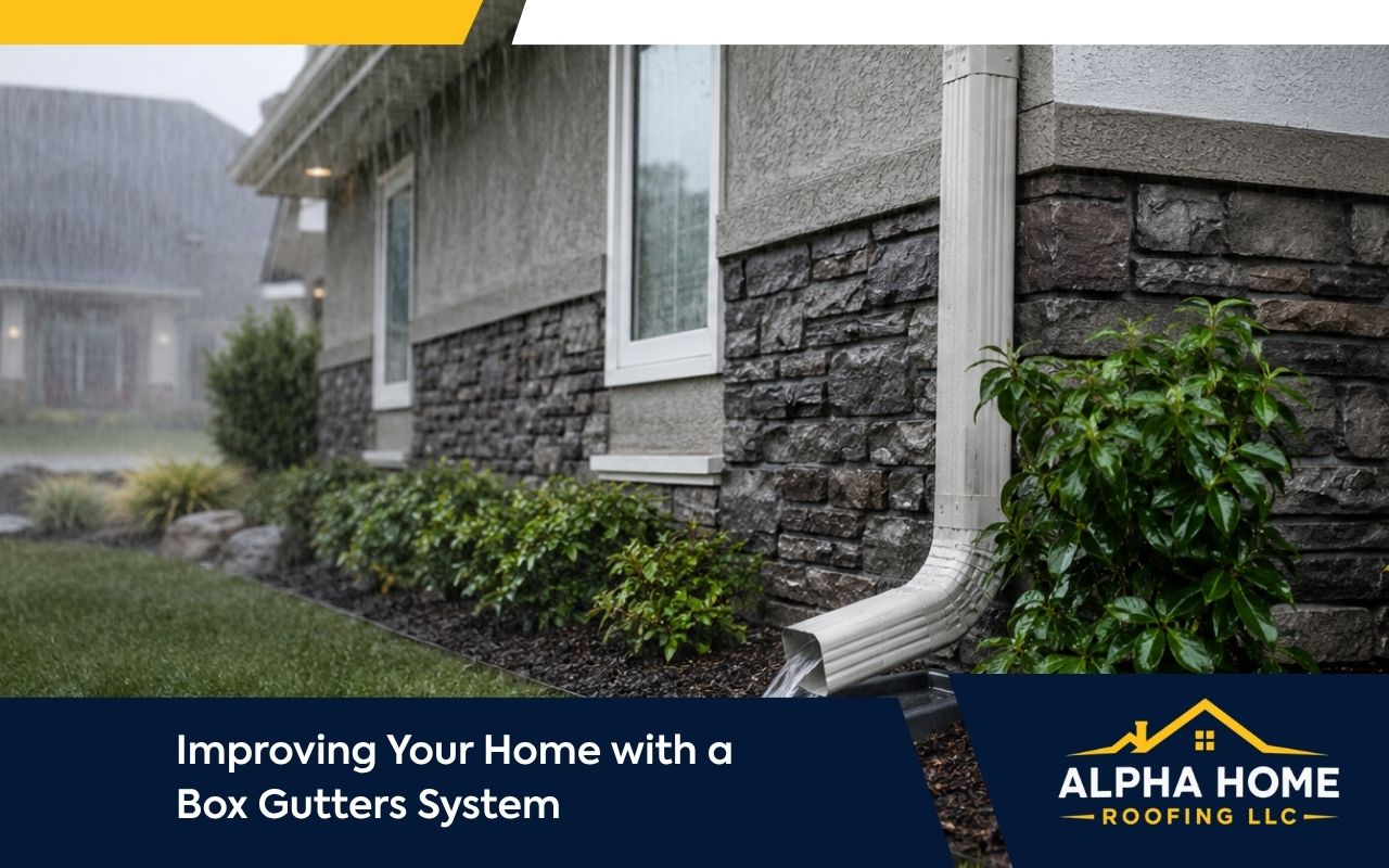 Box gutter maintenance helping protect a home from water damage
