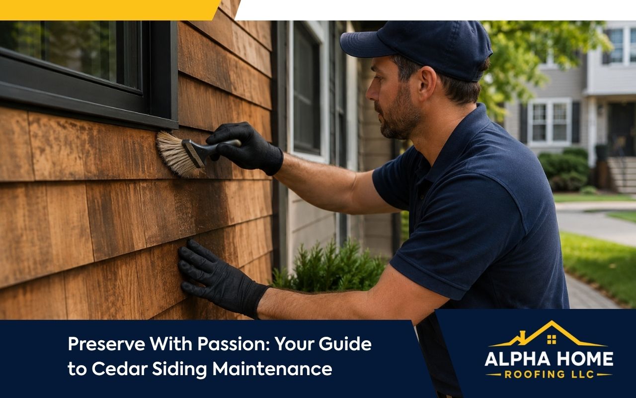 Cedar siding maintenance for a home exterior in Elizabeth, NJ