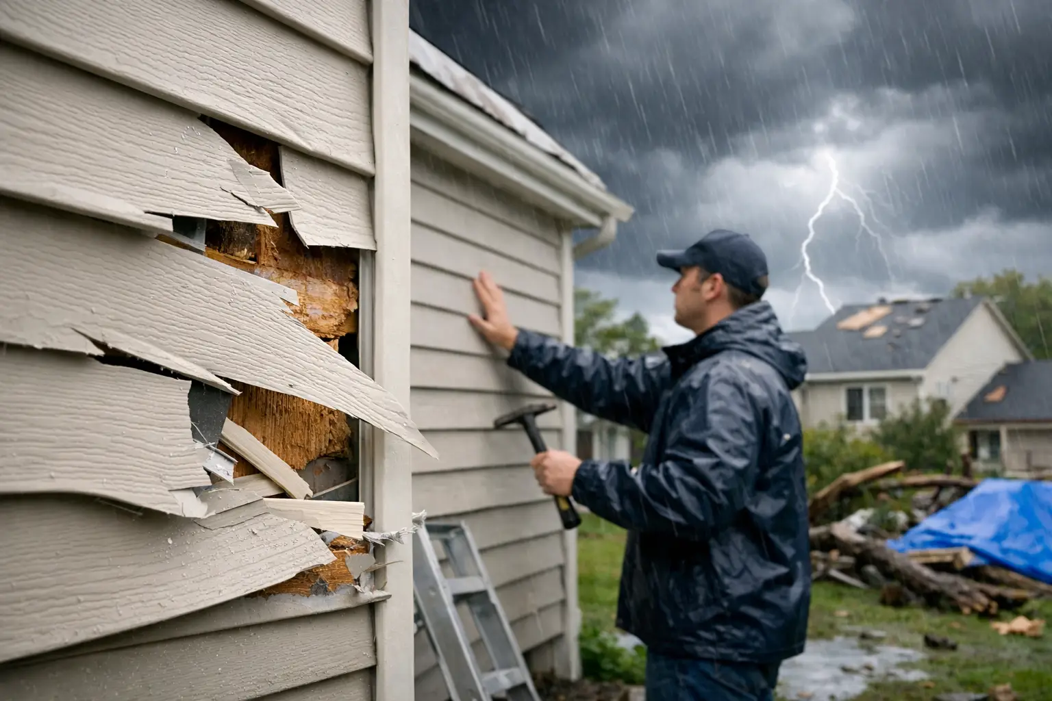 Storm Damaged Siding Guide for Fast Home Protection